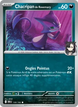 Carte Pokemon Chacripan de Rosemary #130
