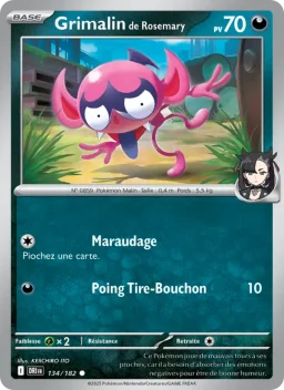 Carte Pokemon Grimalin de Rosemary #134
