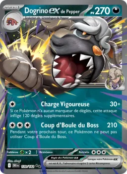 Carte Pokemon Dogrino-ex de Pepper #139