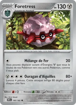 Carte Pokemon Foretress #140
