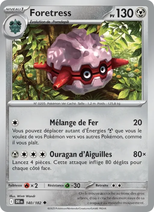 Carte Pokémon Foretress 140/182 Peu Commune Rivalités Destinées