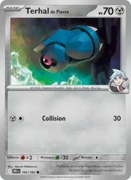 Carte Pokemon Terhal de Pierre #143