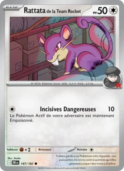 Carte Pokemon Rattata de la Team Rocket #147