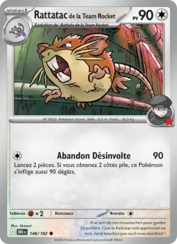 Carte Pokemon Rattatac de la Team Rocket #148