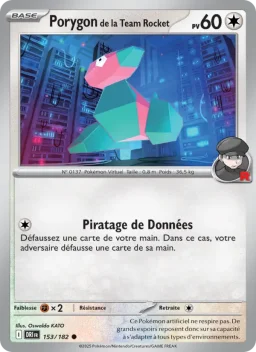 Carte Pokemon Porygon de la Team Rocket #153