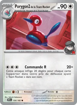 Carte Pokemon Porygon2 de la Team Rocket #154