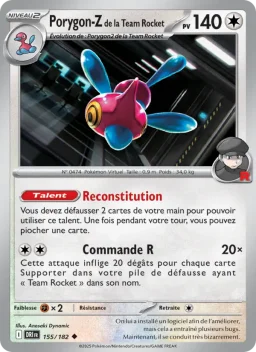Carte Pokemon Porygon-Z de la Team Rocket #155