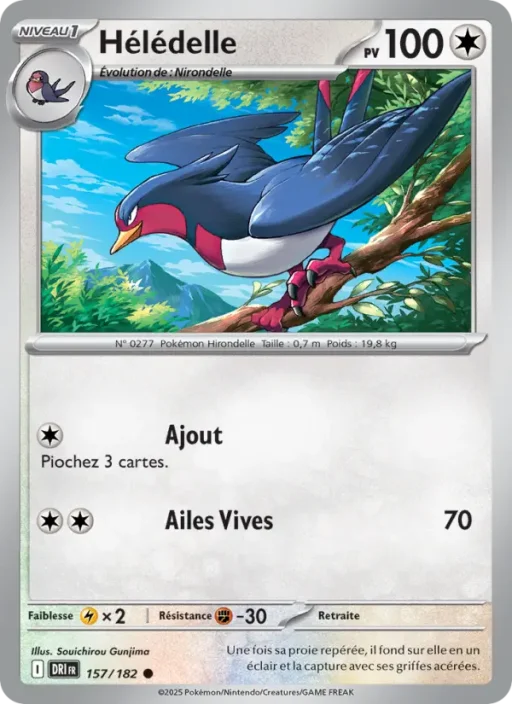 Carte Pokémon Hélédelle 157/182 Commune Rivalités Destinées