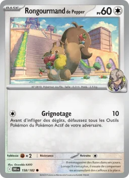 Carte Pokemon Rongourmand de Pepper #158