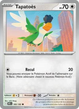 Carte Pokemon Tapatoès #160