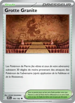 Carte Pokemon Grotte Granite #166