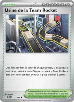 Carte Pokemon Usine de la Team Rocket #173