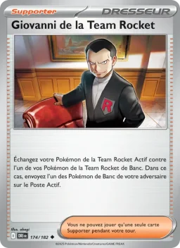 Carte Pokemon Giovanni de la Team Rocket #174