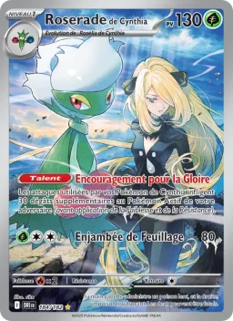 Carte Pokemon Roserade de Cynthia #184