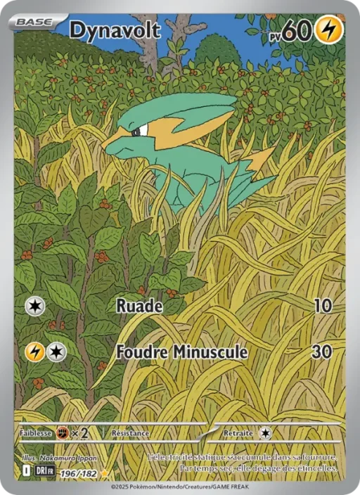 Carte Pokémon Dynavolt 196/182 Illustration rare Rivalités Destinées