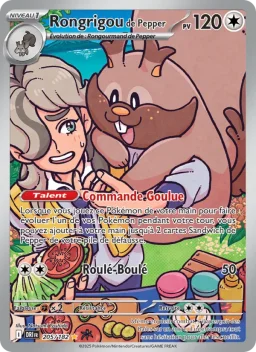 Carte Pokemon Rongrigou de Pepper #205