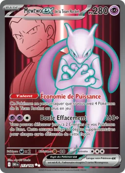 Carte Pokemon Mewtwo-ex de la Team Rocket #213