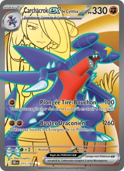 Carte Pokemon Carchacrok-ex de Cynthia #215