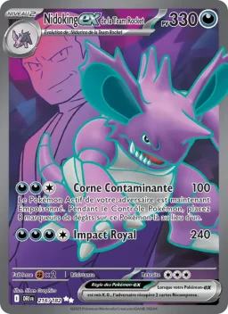 Carte Pokemon Nidoking-ex de la Team Rocket #216