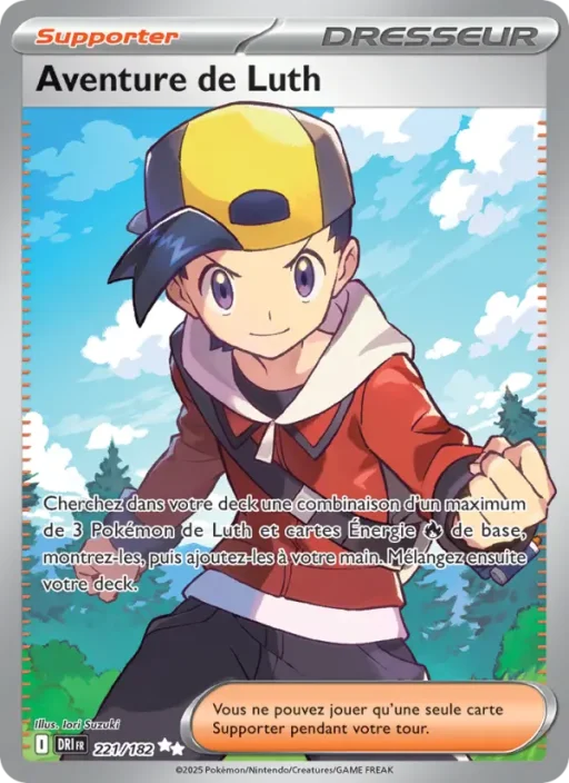 Carte Pokémon Aventure de Luth 221/182 Ultra Rare Rivalités Destinées