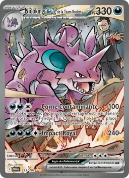 Carte Pokemon Nidoking-ex de la Team Rocket #233