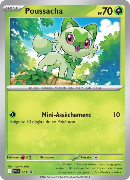 Carte Pokémon Poussacha 001 Sans Rareté SVP Black Star Promos