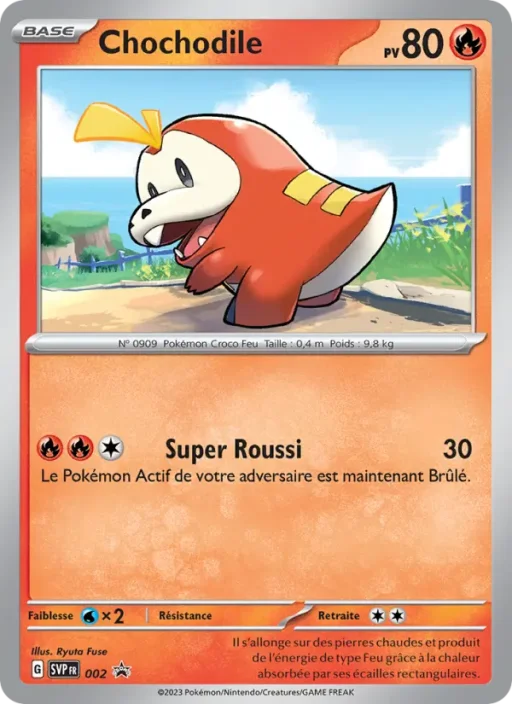 Carte Pokémon Chochodile 002 Sans Rareté SVP Black Star Promos