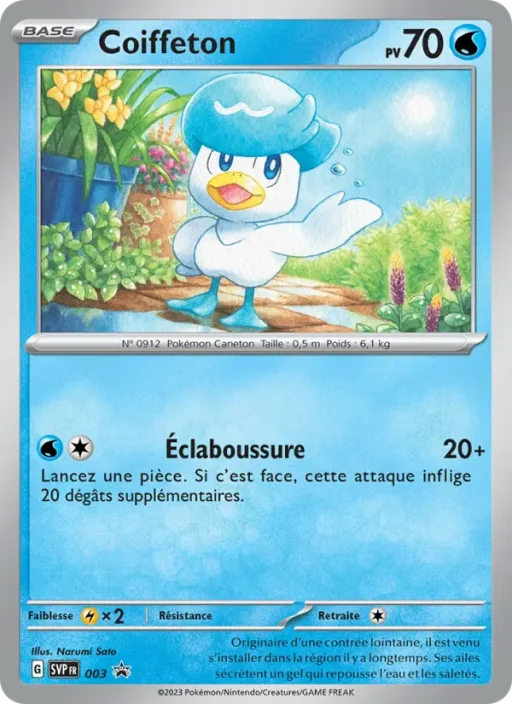 Carte Pokémon Coiffeton 003 Sans Rareté SVP Black Star Promos