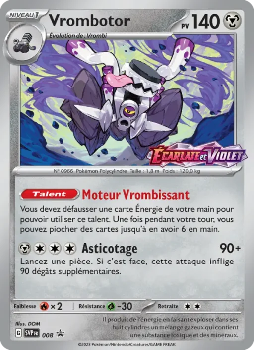 Carte Pokémon Vrombotor 008 Sans Rareté SVP Black Star Promos
