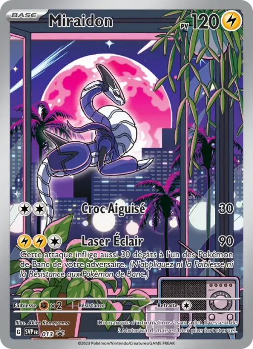 Carte Pokémon Miraidon 013 Sans Rareté SVP Black Star Promos