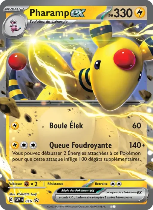 Carte Pokémon Pharamp-ex 016 Sans Rareté SVP Black Star Promos