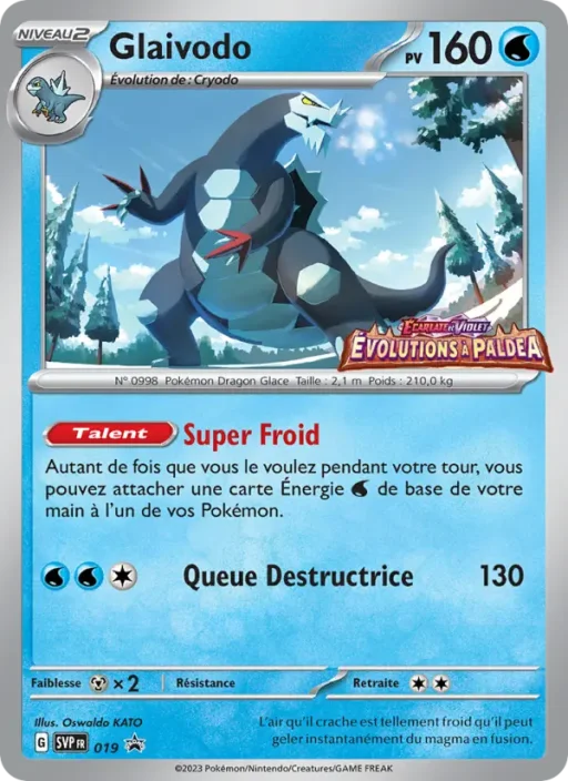 Carte Pokémon Glaivodo 019 Sans Rareté SVP Black Star Promos