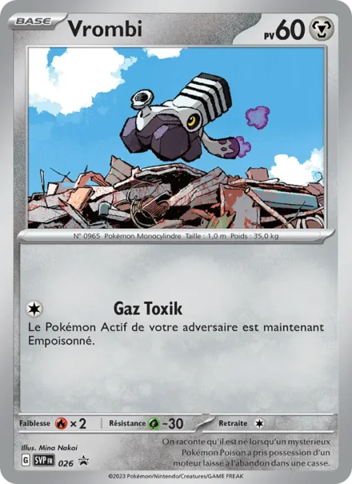 Carte Pokémon Vrombi 026 Sans Rareté SVP Black Star Promos