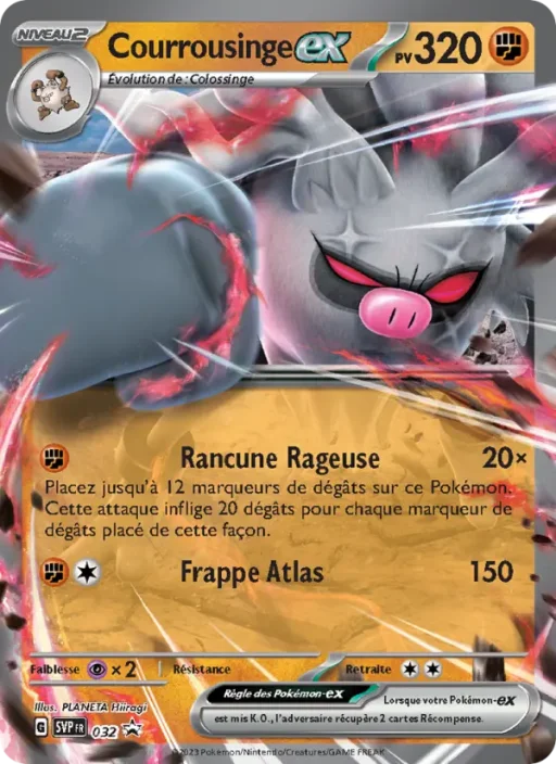 Carte Pokémon Courrousinge-ex 032 Sans Rareté SVP Black Star Promos