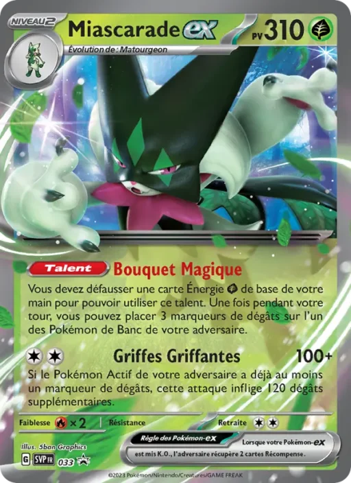 Carte Pokémon Miascarade-ex 033 Sans Rareté SVP Black Star Promos