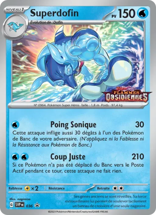 Carte Pokémon Superdofin 036 Sans Rareté SVP Black Star Promos