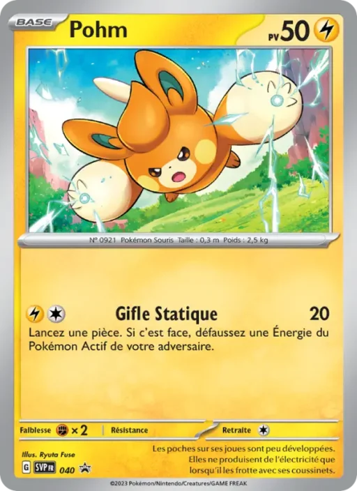 Carte Pokémon Pohm 040 Sans Rareté SVP Black Star Promos