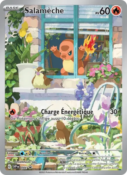 Carte Pokémon Salamèche 044 Sans Rareté SVP Black Star Promos