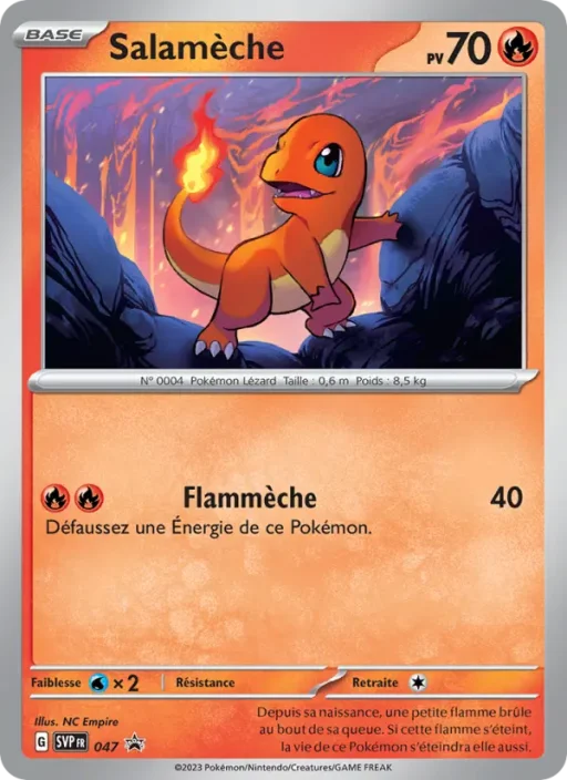 Carte Pokémon Salamèche 047 Sans Rareté SVP Black Star Promos