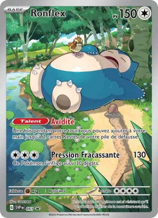 Carte Pokémon Ronflex 051 Sans Rareté SVP Black Star Promos