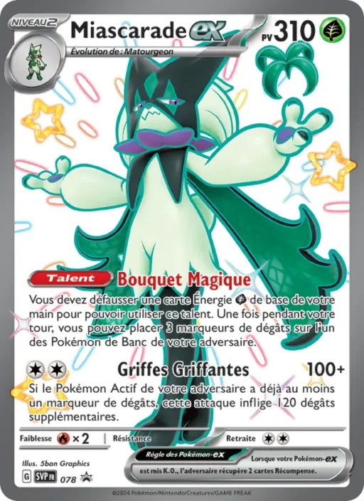 Carte Pokémon Miascarade-ex 078 Sans Rareté SVP Black Star Promos