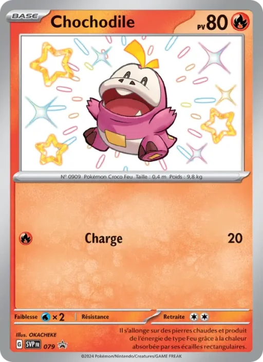 Carte Pokémon Chochodile 079 Sans Rareté SVP Black Star Promos