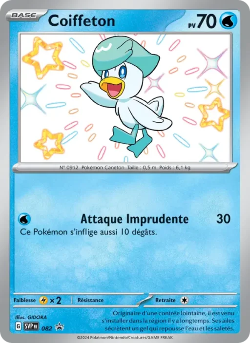Carte Pokémon Coiffeton 082 Sans Rareté SVP Black Star Promos