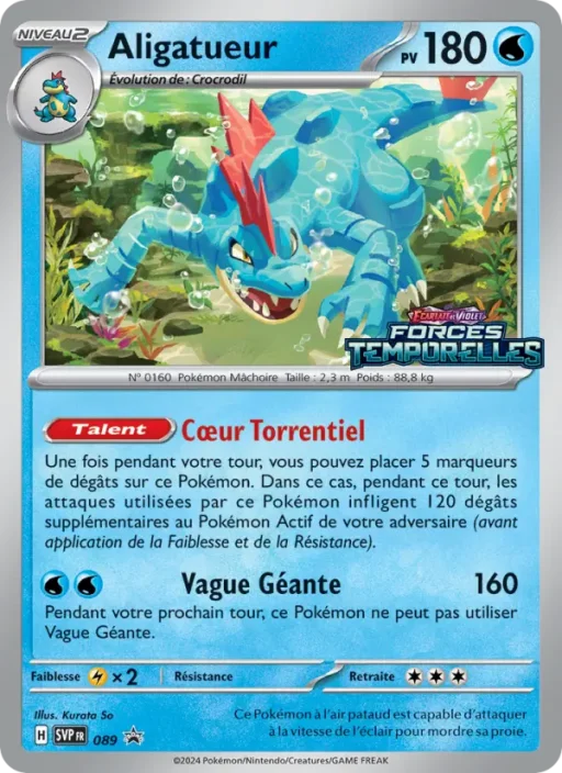 Carte Pokémon Aligatueur 089 Sans Rareté SVP Black Star Promos