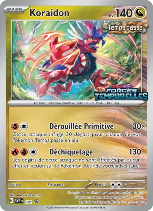 Carte Pokémon Koraidon 091 Sans Rareté SVP Black Star Promos
