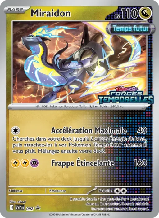 Carte Pokémon Miraidon 092 Sans Rareté SVP Black Star Promos