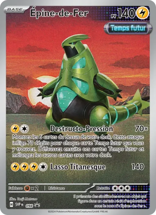 Carte Pokémon Épine-de-Fer 098 Sans Rareté SVP Black Star Promos