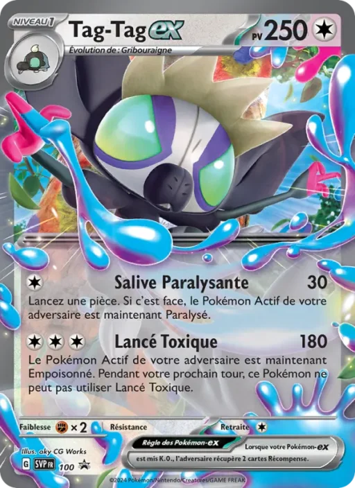 Carte Pokémon Tag-Tag-ex 100 Sans Rareté SVP Black Star Promos