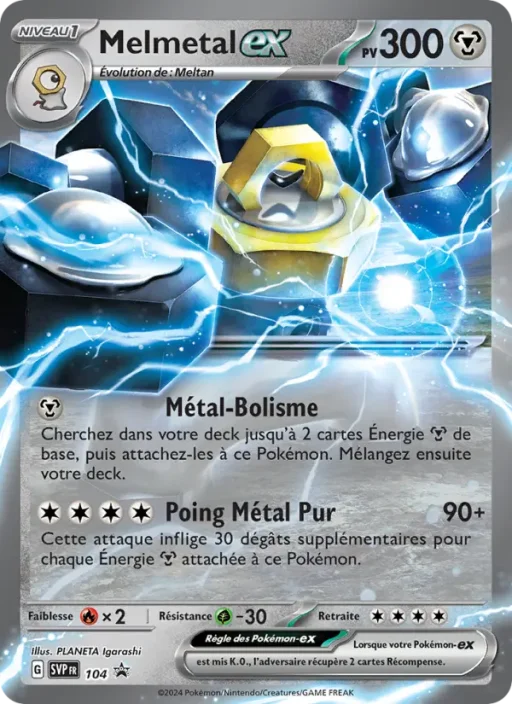 Carte Pokémon Melmetal-ex 104 Sans Rareté SVP Black Star Promos