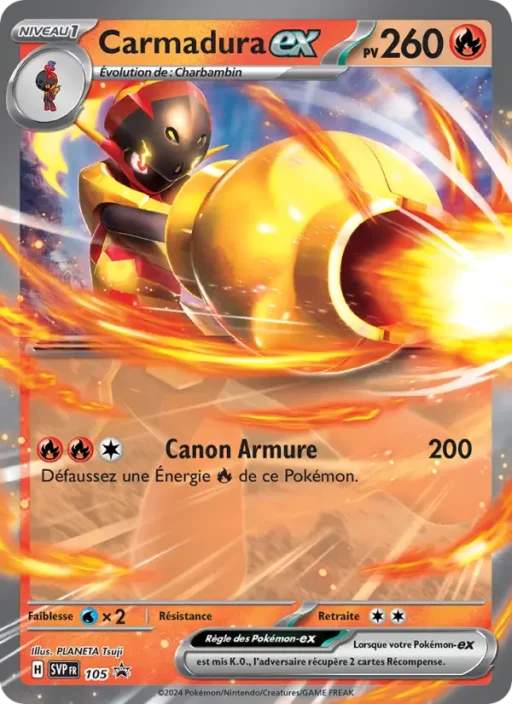 Carte Pokémon Carmadura-ex 105 Sans Rareté SVP Black Star Promos